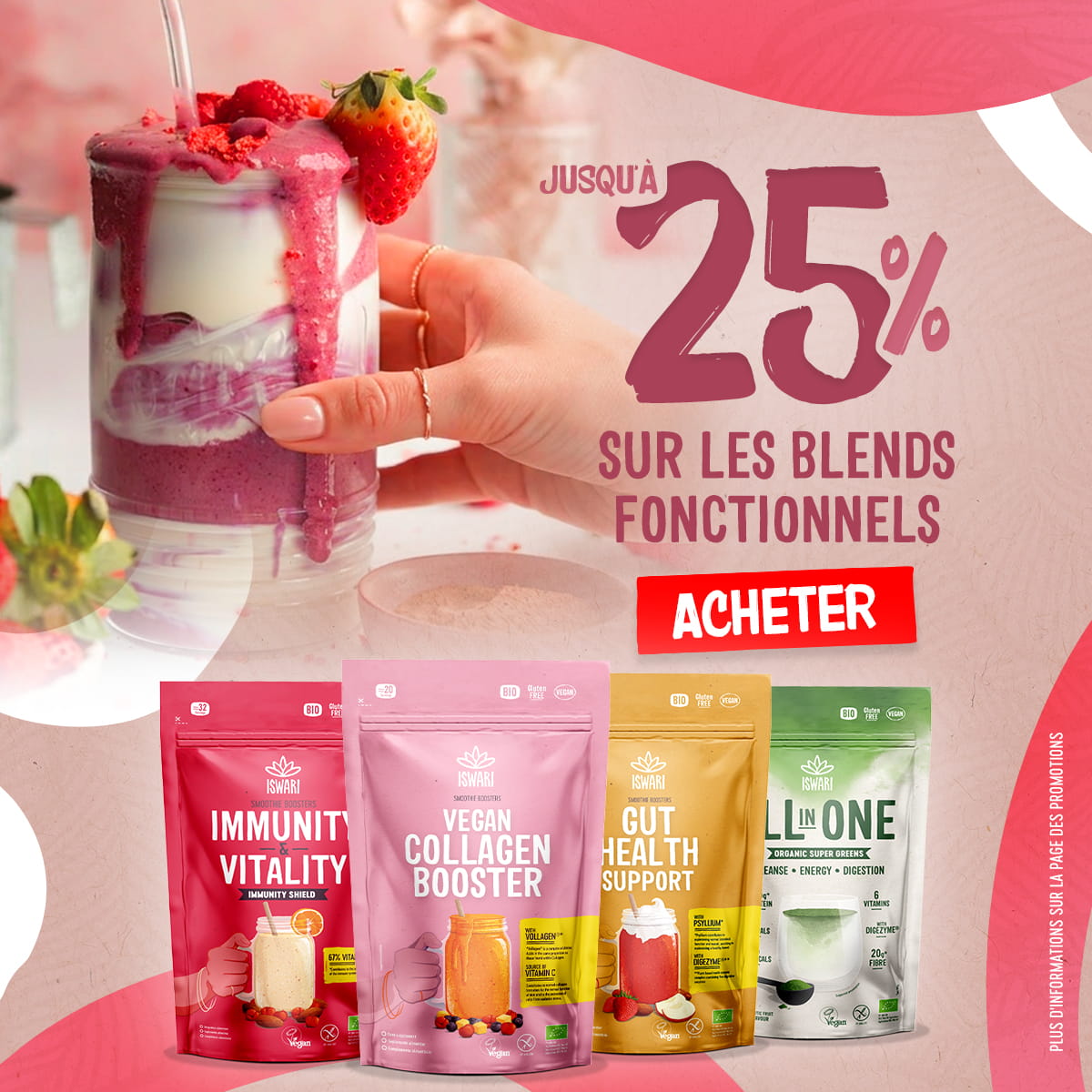 Jusqu'à 25% de remise sur les Blends Fonctionnels